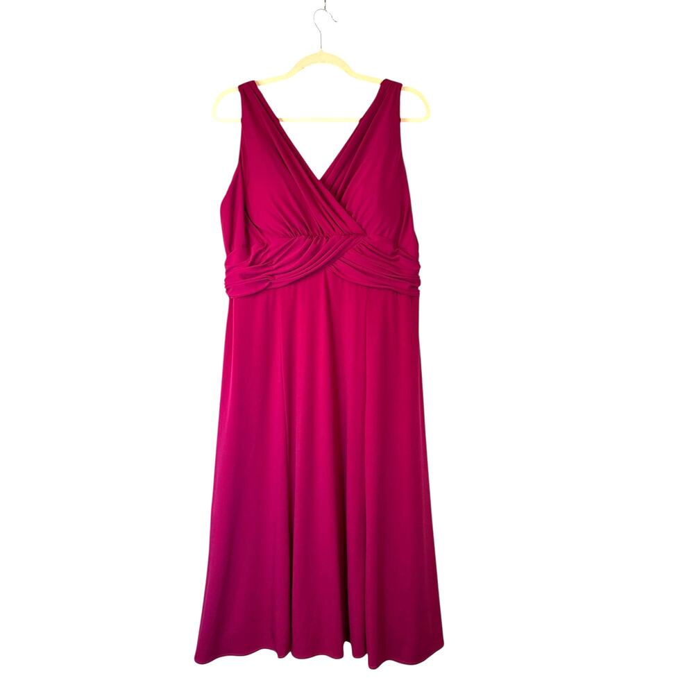 Alfred Angelo Fuchsia Cocktail Dress - Size 18 - Picture 2 of 14